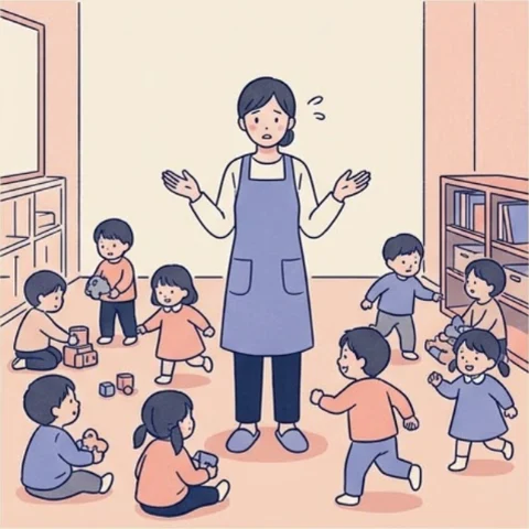 人が足りないの悩みのイラスト