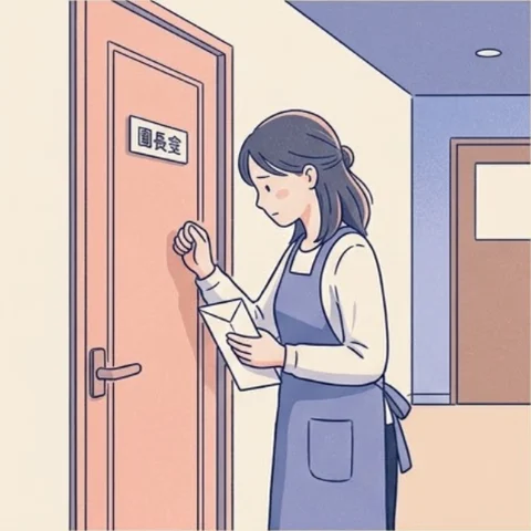 辞めさせてもらえないの悩みのイラスト
